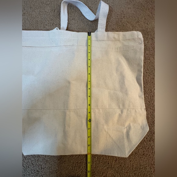 Handmade Large Canvas Yoga Metal Rock Band Inspired Tote Bag Large NEW - Picture 10 of 12